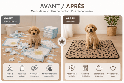 PawPad™ – Tapis éducateur lavable avec phéromones